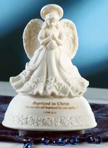 Baptized in Christ Angel Musical, 5" tall