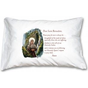 Prayer Pillowcase, St. Bernadette
