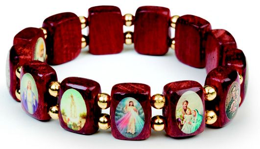 Brown Stretch Saint Bracelet