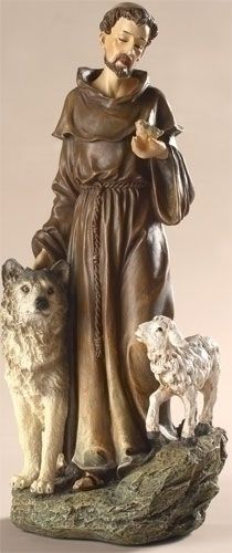 St. Francis statue, 9.75" tall