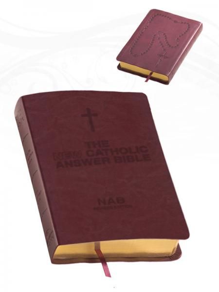 New Catholic Answer Bible, Burgundy Leather, NABRE