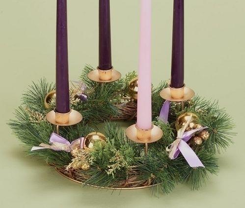 Evergreen Ribbon Advent Wreath