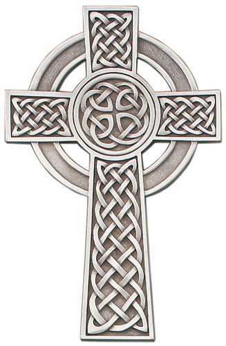 Knotted Celtic Cross, pewter