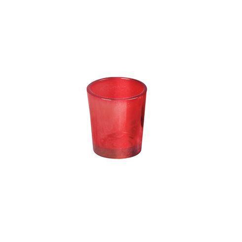Votive Glass Ruby with candle