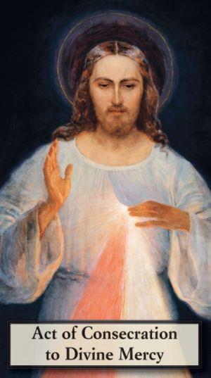 Act of Consecration to Divine Mercy prayercard