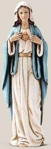 Immaculate Heart of Mary statue, 6" tall
