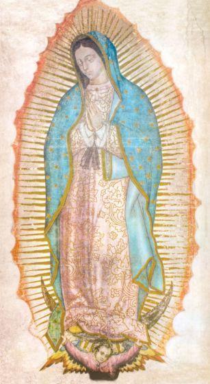 Our Lady of Guadalupe holycard