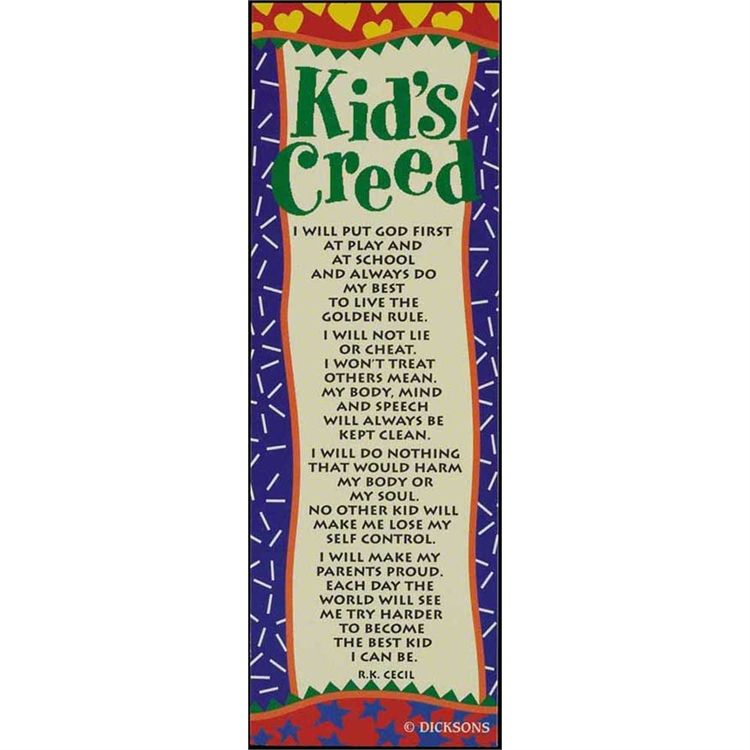 Kid's Creed bookmark, 12 pack