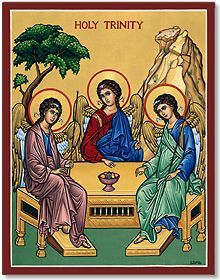 Holy Trinity Icon plaque, 10