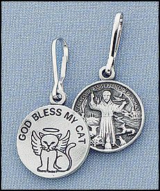 Cat medal, St Francis of Assisi