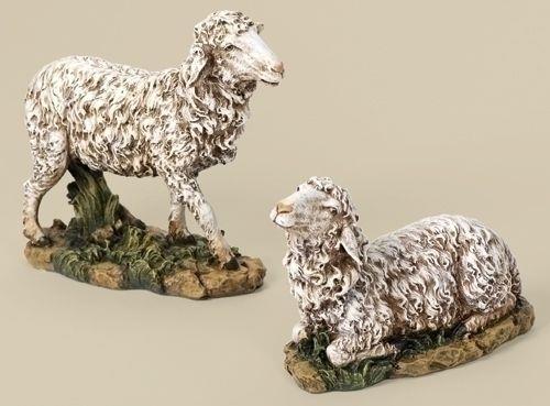 Sheep figure, set of 2, 27" scale